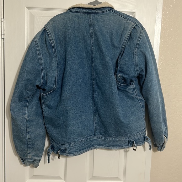 EUC Vintage Guy Laroche Men’s Lined Denim Jacket HEAVY - Picture 8 of 9